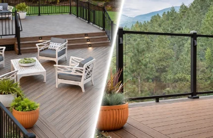 rampe aluminium et verre